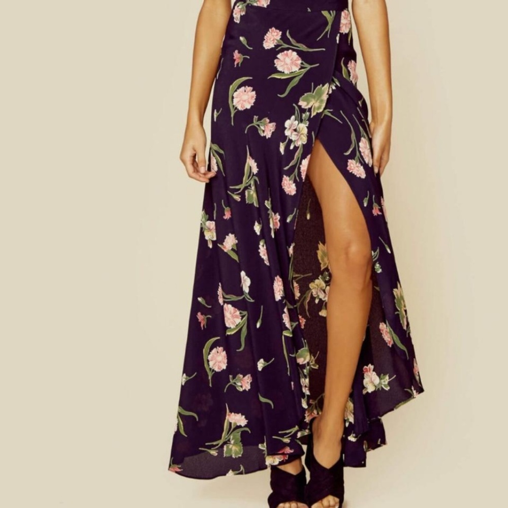 Flynn Skye Wrap it Up Floral Maxi Skirt - XS